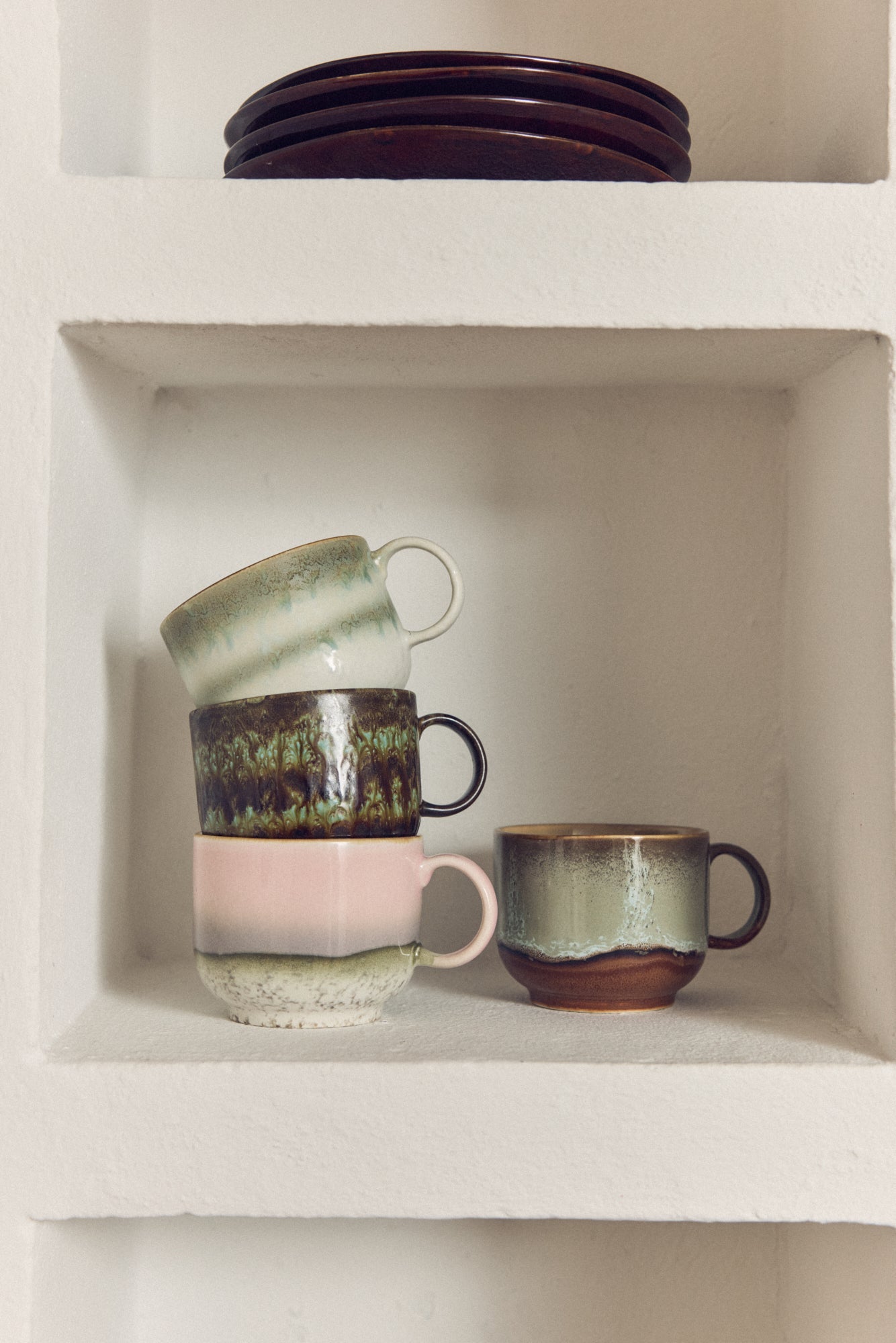 HKliving 70s Ceramics Tea Cup "Muse" – Retro Keramiktasse 425 ml - kleinstadtleben concept store