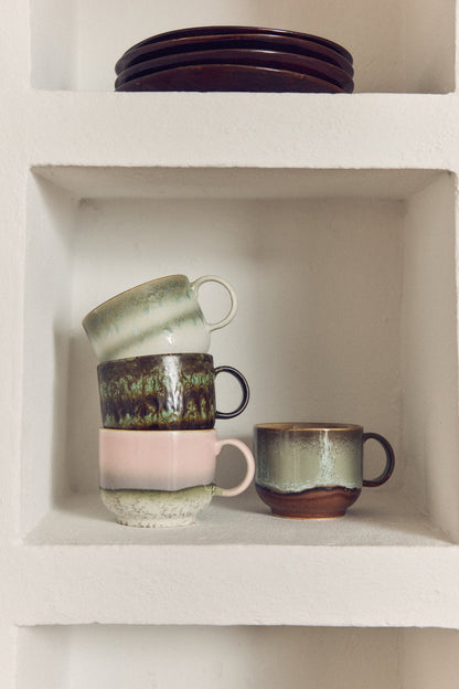 HKliving 70s Ceramics Tea Cup "Muse" – Retro Keramiktasse 425 ml - kleinstadtleben concept store