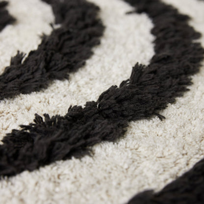 HKliving Runde Badematte "monochrome braun" - 80x80 cm, 100% Baumwolle - kleinstadtleben concept store