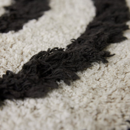 HKliving Runde Badematte "monochrome braun" - 80x80 cm, 100% Baumwolle - kleinstadtleben concept store