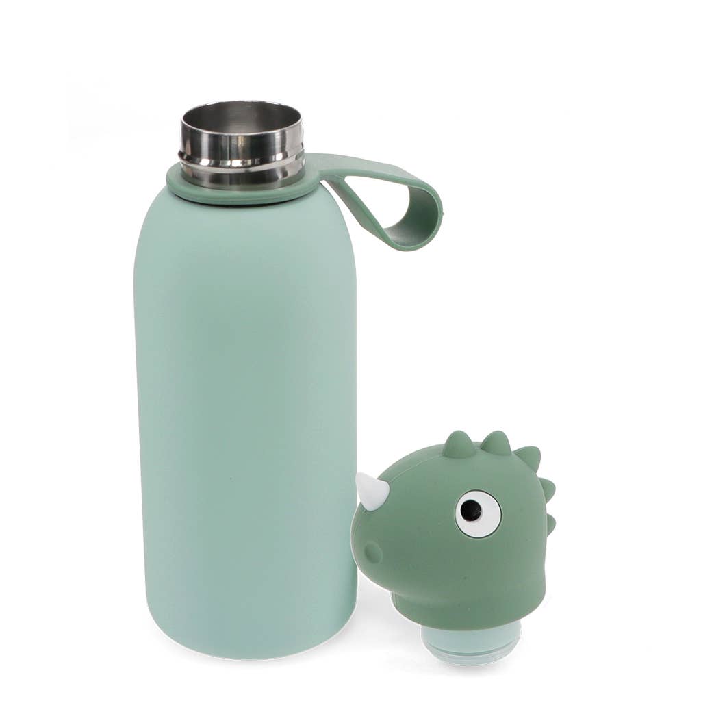 Kinder-Trinkflasche mit Tierkopf 350 ml – Dinosaurier - kleinstadtleben concept store