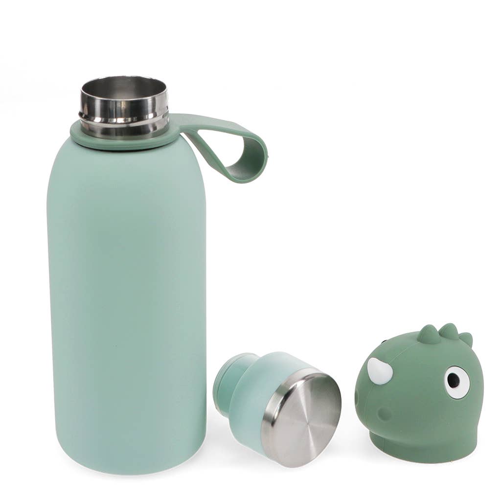 Kinder-Trinkflasche mit Tierkopf 350 ml – Dinosaurier - kleinstadtleben concept store