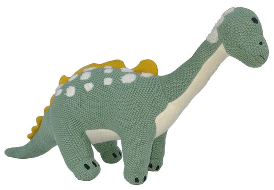 Kuscheltier Dino von Mea Living – 28x48 cm in Grün - kleinstadtleben concept store
