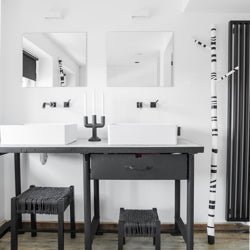 Badezimmer Teppich Berber 90 x 175 cm rutschfest - kleinstadtleben concept store