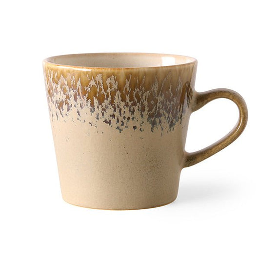 HKliving 70's ceramics cappucino mug bark - kleinstadtleben concept store