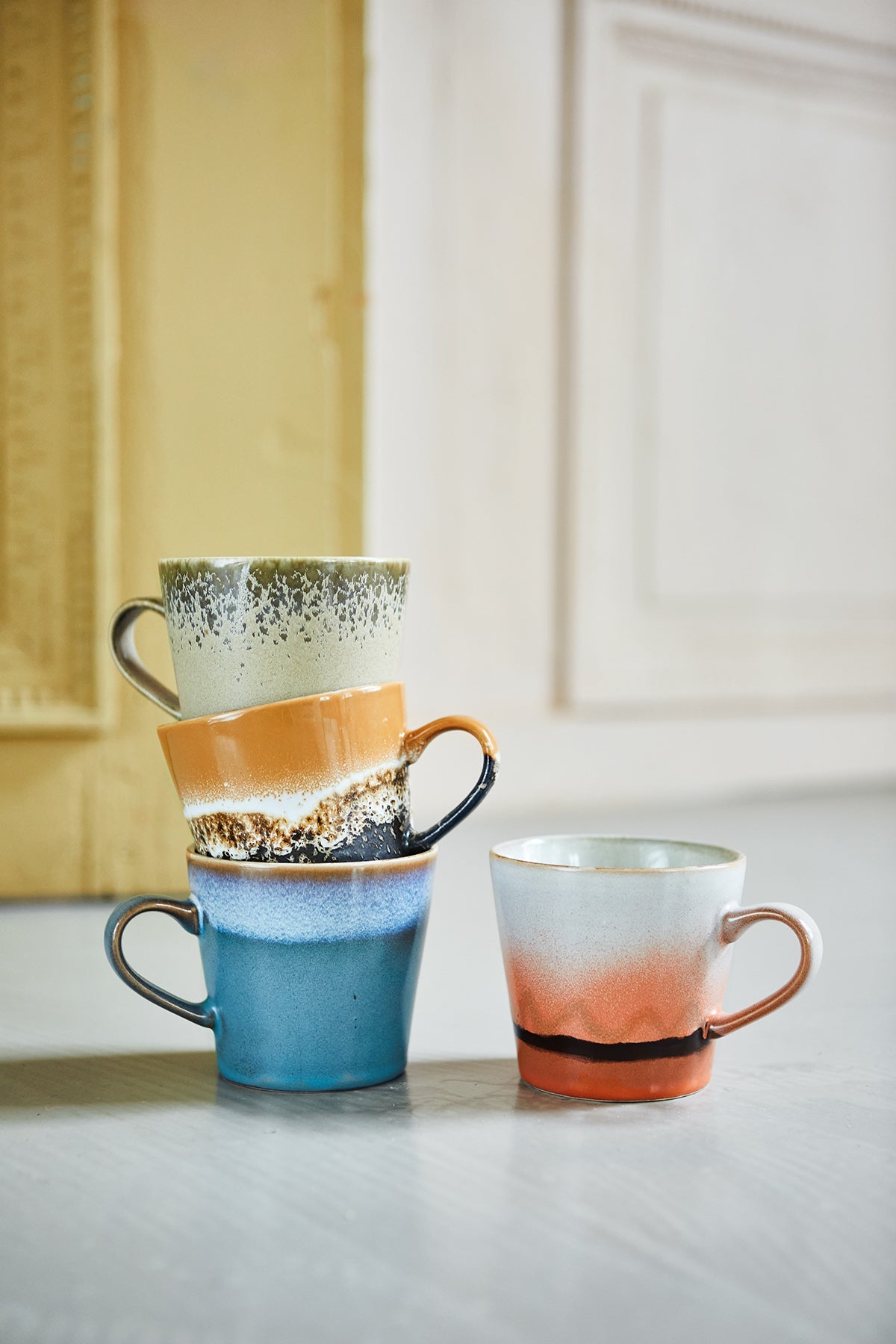 HKliving 70's ceramics cappucino mug dusk - kleinstadtleben concept store