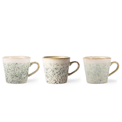 HKliving 70's ceramics cappucino mug hail - kleinstadtleben concept store
