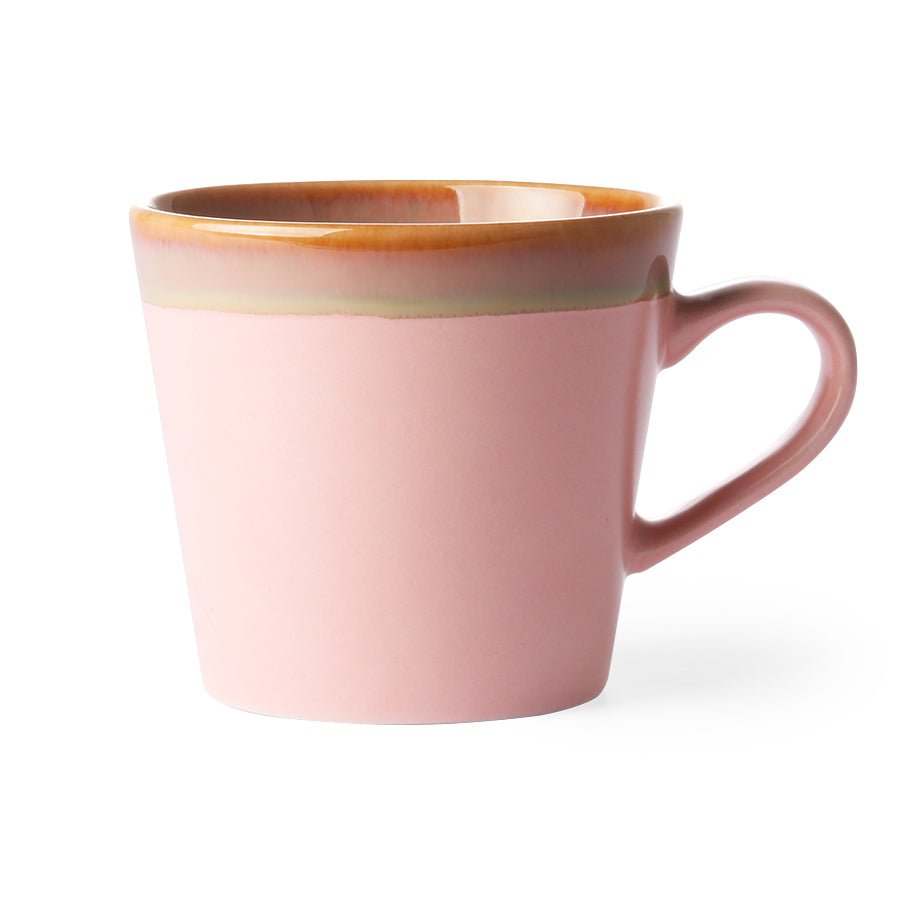 HKliving 70's ceramics cappucino mug pink - kleinstadtleben concept store
