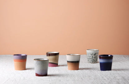 HKliving 70`s ceramics coffee 6er Set Orion - kleinstadtleben concept store