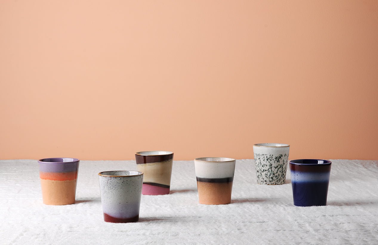 HKliving 70`s ceramics coffee mug tornado - kleinstadtleben concept store