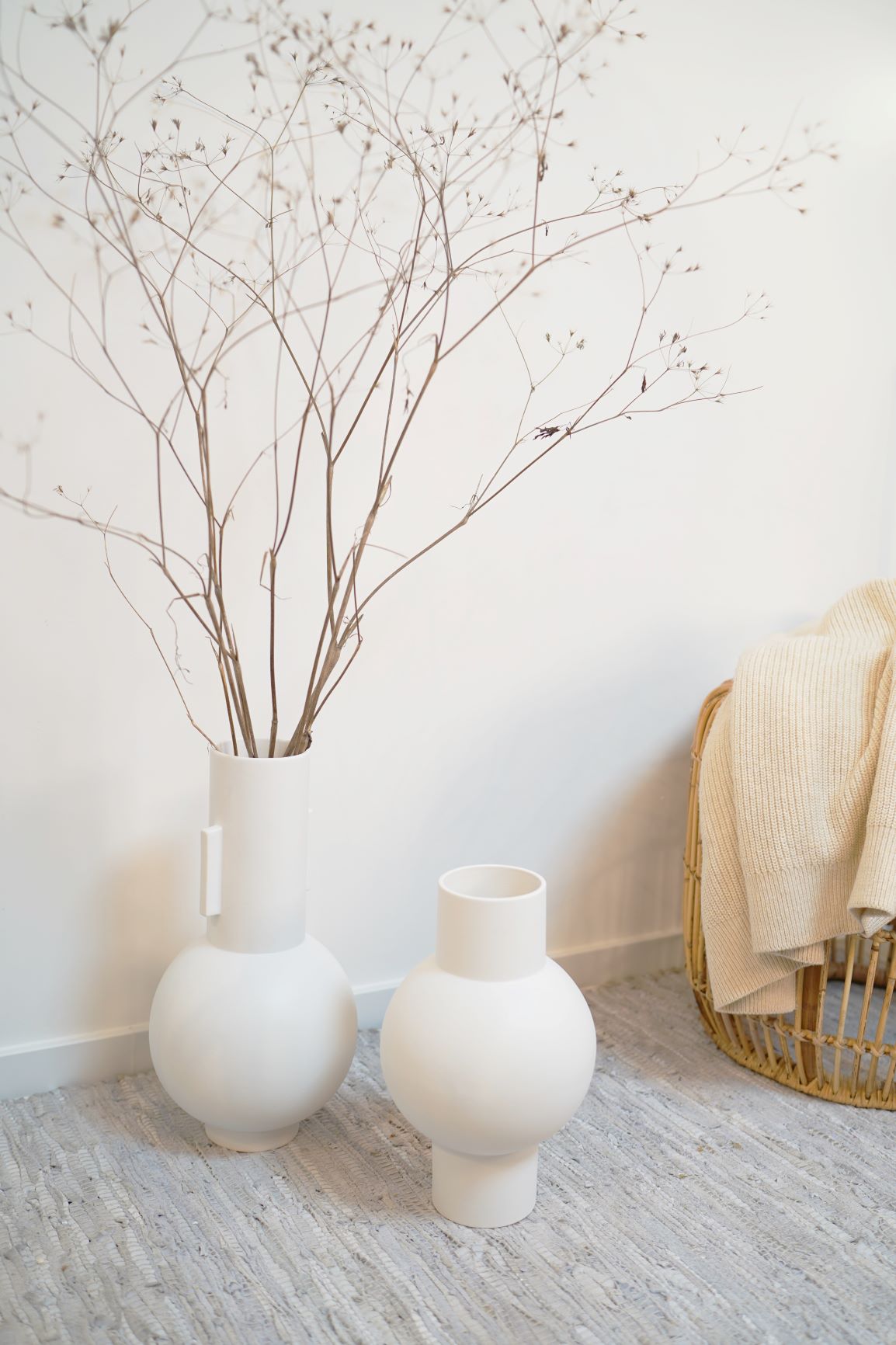 HKliving MATT WHITE VASE