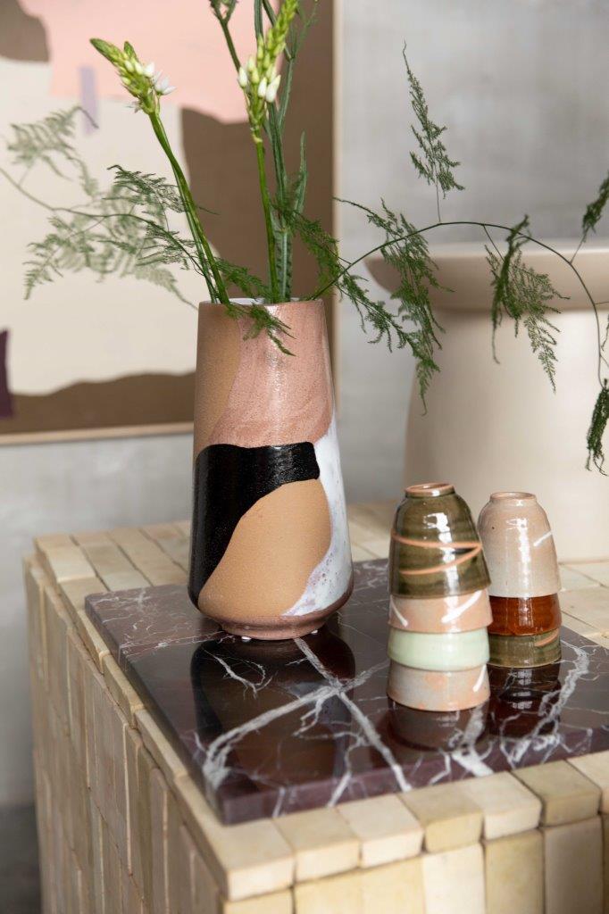 HKliving Vase hand painted – kleinstadtleben concept store