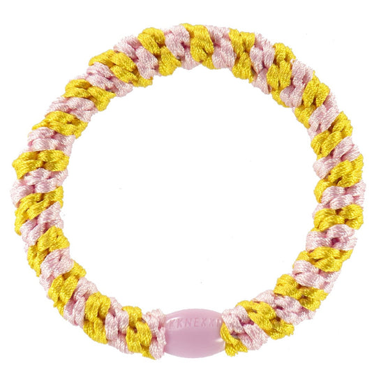 Kknekki | Bon Dep Haargummi - Yellow-Pink stripe - kleinstadtleben concept store