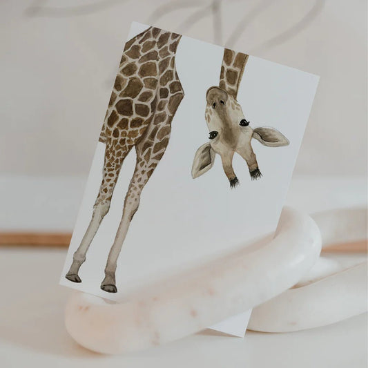 Postkarte Giraffe - kleinstadtleben concept store