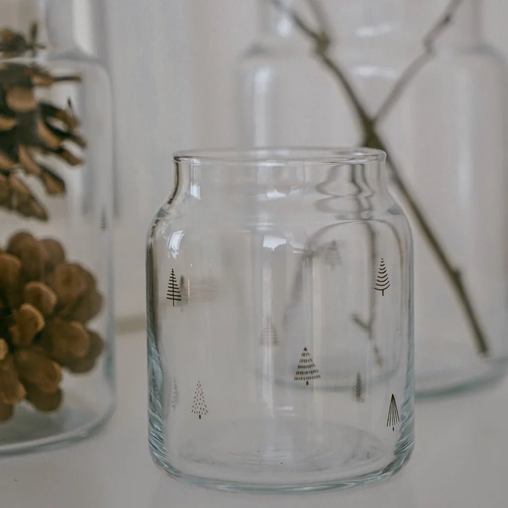 Vase aus Glas klein Tannen - kleinstadtleben concept store